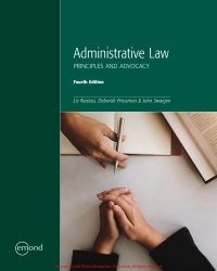administrative law principles and advocacy 4th edition liz nastasi, deborah pressman, john swaigen