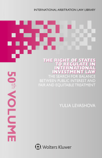 the right of states to regulate in international investment law 1st edition yulia levashova 9403509317,