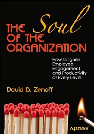 the soul of the organization how to ignite employee engagement and productivity at every level 1st edition