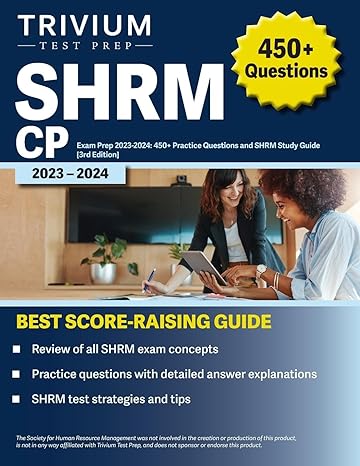 shrm cp exam prep 2023 2024 450+ practice questions and shrm study guide 1st edition elissa simon 1637983921,