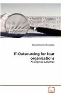 it outsourcing for four organizations 1st edition konstantinos a. derventzas 3639346459, 978-3639346459