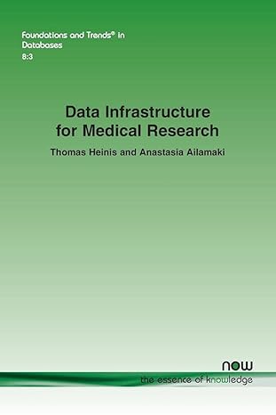 data infrastructure for medical research in databases 1st edition thomas heinis ,anastasia ailamaki