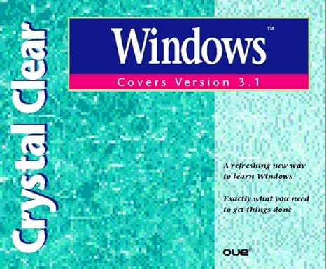 crystal clear windows covers version 3 1 1st edition jan weingarten 1565293576, 978-1565293571