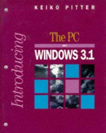introducing the pc and windows 3 1 1st edition keiko pitter 0070515840, 978-0070515840