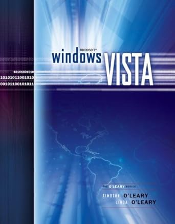 windows vista brief edition 1st edition linda o'leary 0073294535, 978-0073294537
