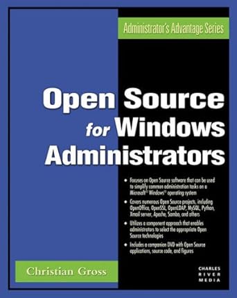 open source for windows administrators 1st edition christian gross b001qcxfu8