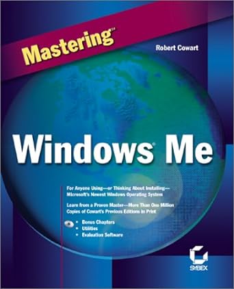 mastering windows me 1st edition robert cowart 0782128572, 978-0782128574