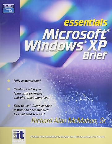 essentials microsoft windows xp brief 1st edition richard a mcmahon 0130928011, 978-0130928016