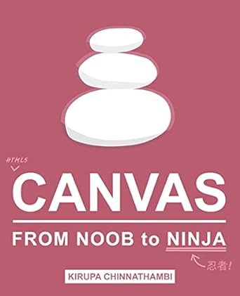 html5 canvas from noob to ninja 1st edition kirupa chinnathambi 1523978090, 978-1523978090
