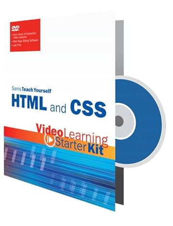 sams teach yourself html and css video learning starter kit 1st edition sams publishing 0672330598,