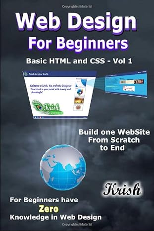 web design for beginners basic of html and css vol 1 1st edition santhana krishnan v 1686783469,