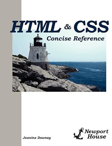 html and css concise reference 1st edition jeanine downey ,christopher traynor 0981840272, 978-0981840277