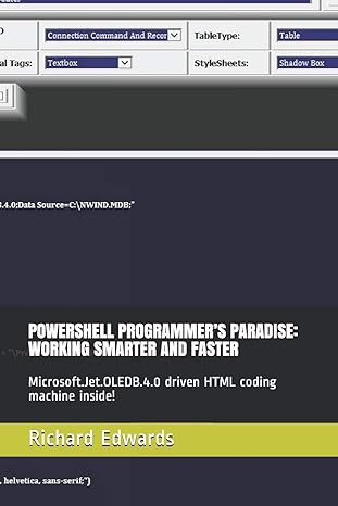 powershell programmers paradise working smarter and faster microsoft jet oledb 4 0 driven html coding machine