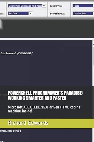 powershell programmers paradise working smarter and faster microsoft ace oledb 15 0 driven html coding