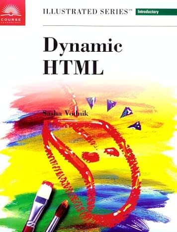 dynamic html 1st edition sasha vodnik 0760060797, 978-0760060797
