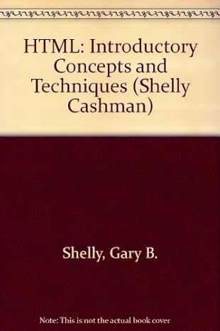 html introductory concepts and techniques 2nd edition gary b shelly ,thomas j cashman ,denise m woods