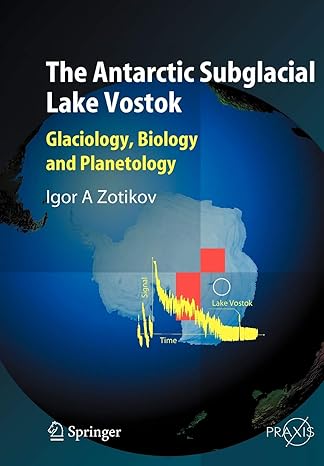 the antarctic subglacial lake vostok glaciology biology and planetology 2006th edition igor a zotikov