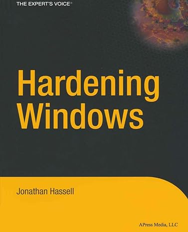 hardening windows 1st edition jonathan hassell 1590592662, 978-1590592663