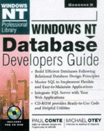 windows nt database developers guide 1st edition michael otey 0078823846, 978-0078823848