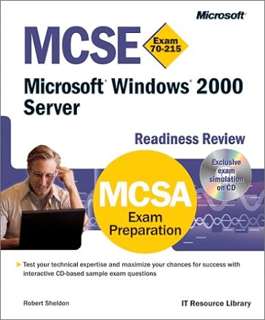 mcse microsoft windows 2000 server exam 70 215 mcsa exam preparation 1st edition microsoft corporation