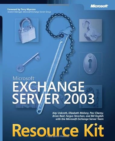 microsoft exchange server 2003 resource kit 1st edition bill english ,kay unkroth ,elizabeth molony ,pav