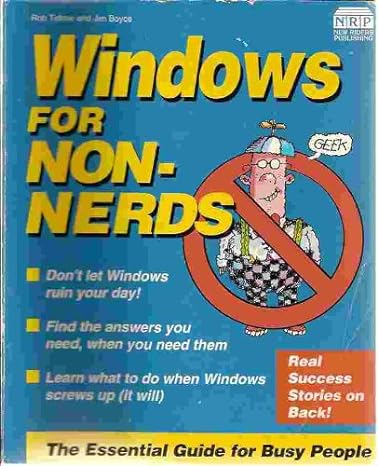 windows for non nerds 1st edition jim boyce ,rob tidrow 1562051520, 978-1562051525