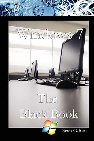 windows 7 the black book 1st edition sean odom 0557137640, 978-0557137640