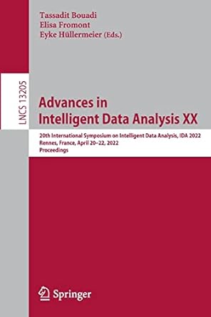 advances in intelligent data analysis xx 20th international symposium on intelligent data analysis ida 2022