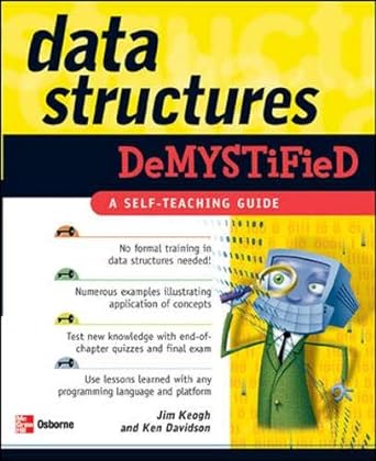 data structures demystified 1st edition james keogh, ken davidson 0072253592, 978-0072253597