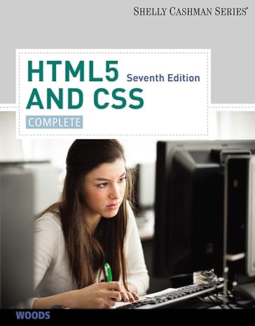 html5 and css complete 7th edition denise m woods 1133526128, 978-1133526124