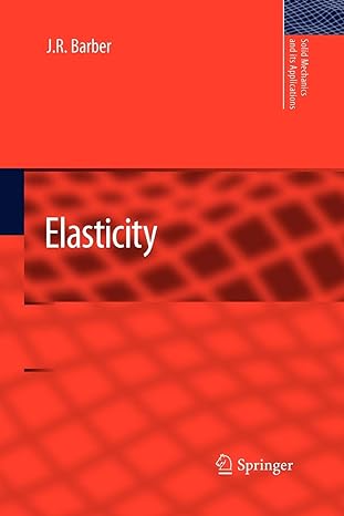 elasticity 1st edition j. r. barber 9400731019