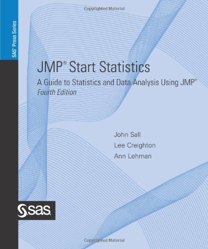 jmp start statistics a guide to statistics and data analysis using jmp 4th edition john sall, lee creighton,