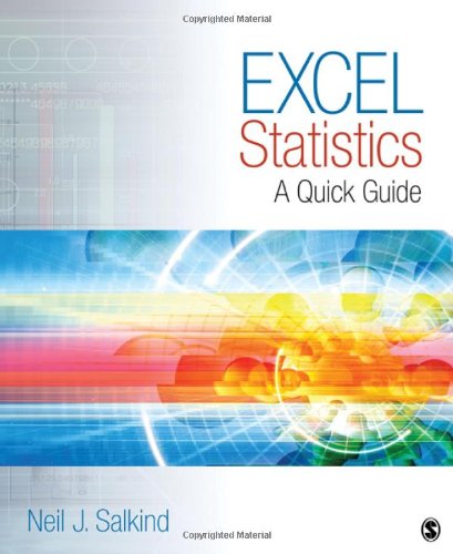 excel statistics a quick guide 1st edition neil j salkind 1412979633, 9781412979634