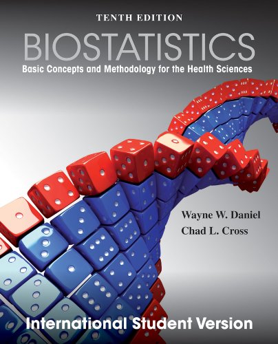 biostatistics basic concepts and methodology for the health sciences 10th edition wayne w. daniel, chad l.