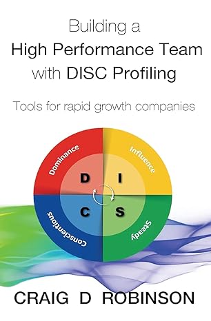 building a high performance team with disc profiling tools for rapid growth companies 1st edition craig d