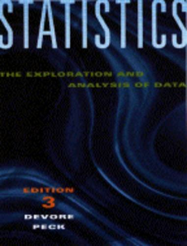statistics the exploration and analysis of data 2nd edition jay l devore, peck, roxy 0534196144, 9780534196141