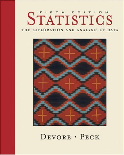 statistics the exploration and analysis of data 5th edition devore , peck 0534467237, 9780534467234
