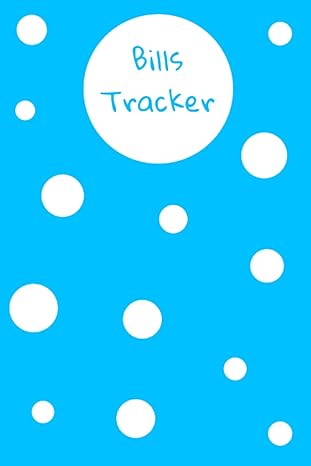 bills tracker simple blue and white polka dots bill tracker organizer 1st edition polka dot lovers b0b6xjhk47