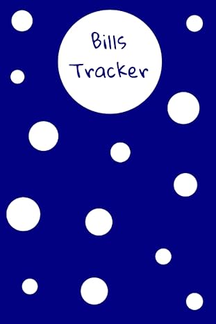 bills tracker simple navy and white polka dots bill tracker organizer 1st edition polka dot lovers b0b6xx2zx7
