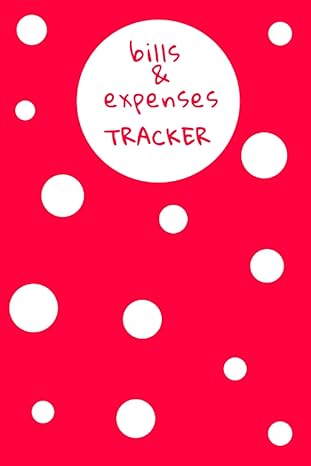 bills and expenses tracker simple and practical red with white polka dots expenses tracker and bills
