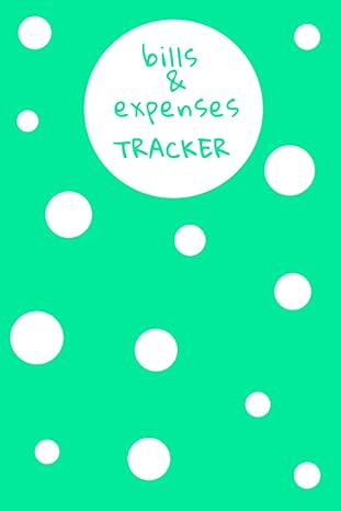 bills and expenses tracker simple and practical green with white polka dots expenses tracker and bills