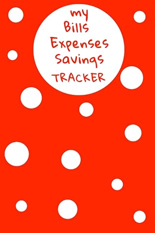 my bills expenses savings tracker simple red with white polka dots financial organizer budget book 1st