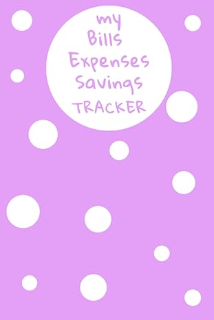 my bills expenses savings tracker simple lavender violet with white polka dots financial organizer budget