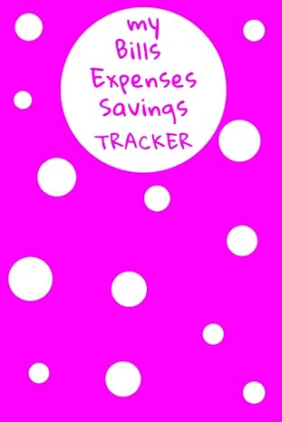 My Bills Expenses Savings Tracker Simple Magenta With White Polka Dots Financial Organizer Budget Book