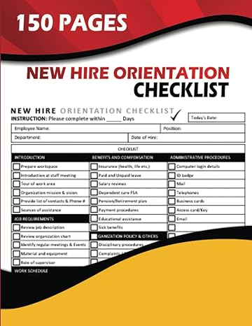 new hire orientation checklist new employee checklist for orientation for managers and human resources 1st