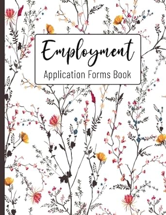employment application forms book 200 pages job application form application for employment forms book to