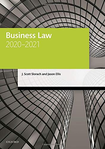 business law 2020 2021 28th edition j. scott slorach , jason ellis 0198858396, 9780198858393
