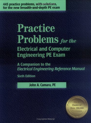 practice problems for the electrical and computer engineering pe exam a companion to the electrical