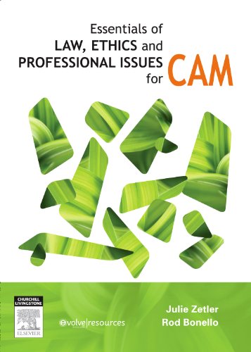 essentials of law ethics and professional issues for cam 1st edition julie zetler , rodney bonello