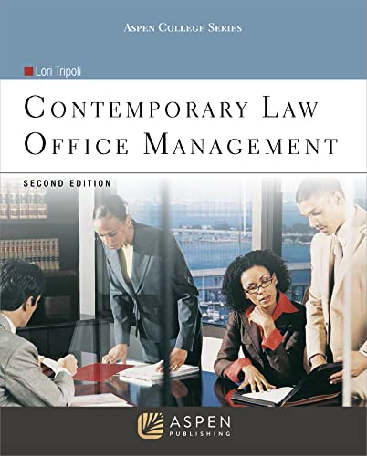 contemporary law office management 2nd edition lori tripoli 1454838809, 9781454838807